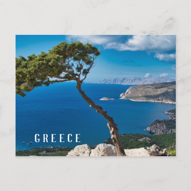 Carte Postale Grèce Côte - Monolithos Grèce Pittoresque (Devant)