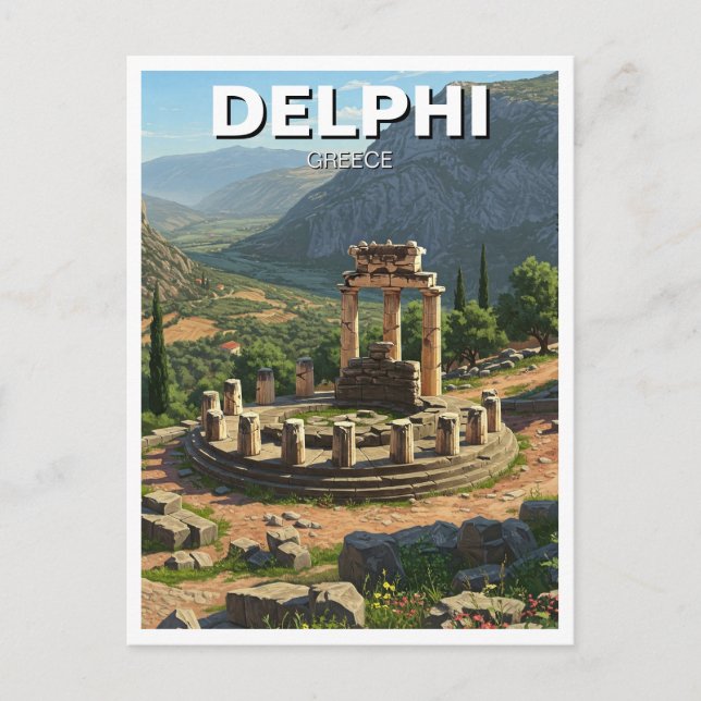 Carte Postale Grèce Delphi Travel (Devant)