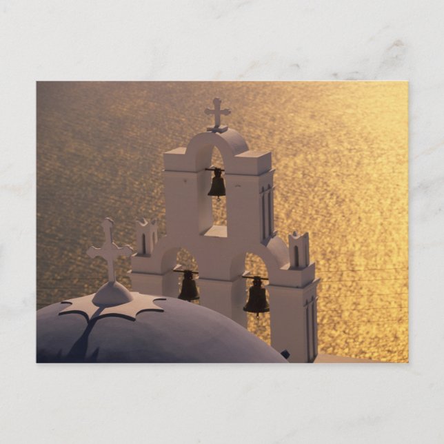 Carte Postale Grèce, îles des Cyclades, Santorin, Thira, (Devant)