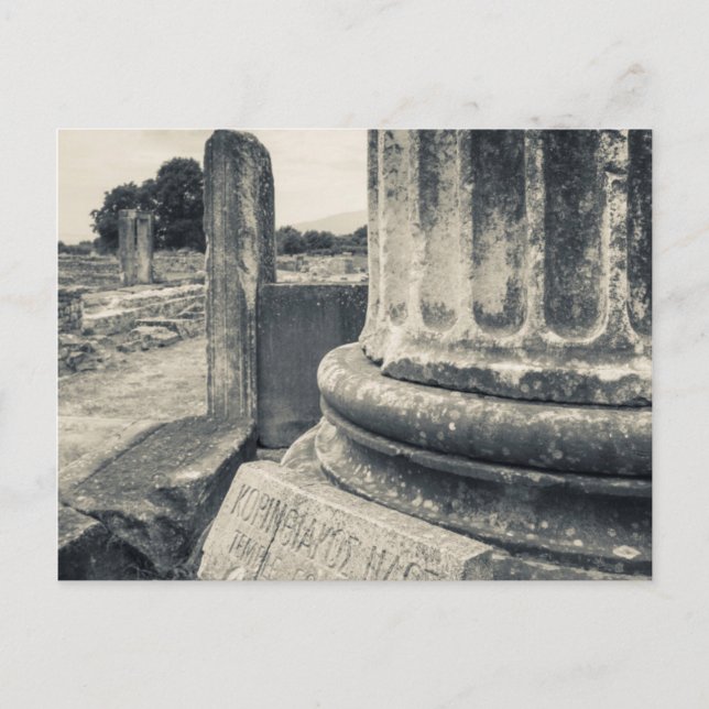 Carte Postale Grèce, ruines d'une ville antique (Devant)