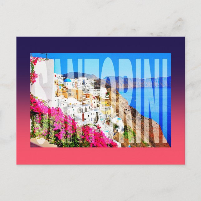 Carte Postale Grèce santorini oia (Devant)
