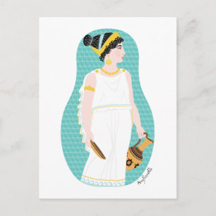 Carte postale grecque antique Matryoshka
