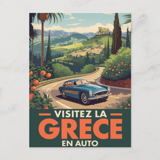Carte Postale Greece TravelClassic Car (Devant)