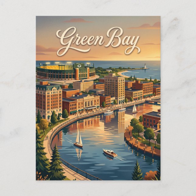 Carte Postale Green Bay, Wisconsin (Devant)