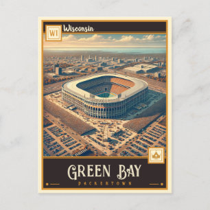 Carte Postale Green Bay, Wisconsin VINTAGE