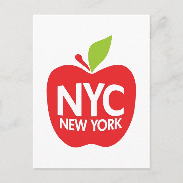 Carte Postale Green Big Apple NYC (Devant)