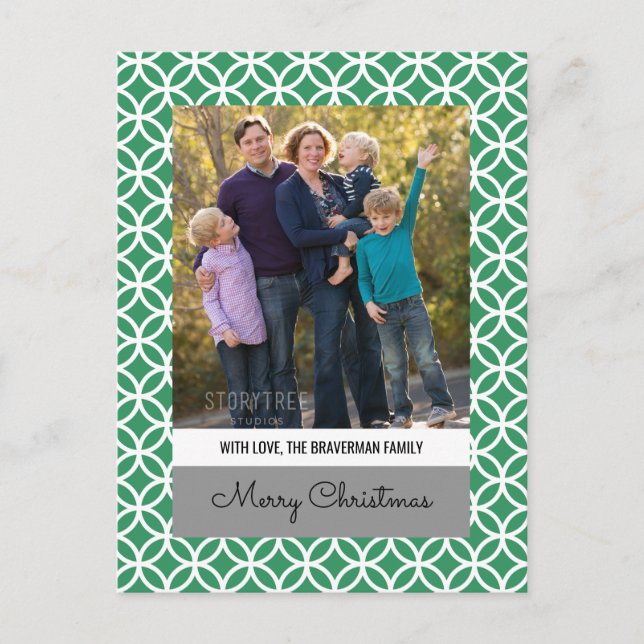 Carte postale Green Classy Diamond Holiday (Devant)