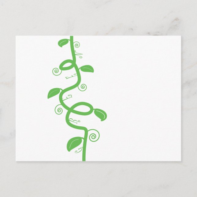 Carte Postale Green et Beanstalk (Devant)