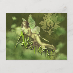 Carte Postale Green Fairy Splashy Collage II