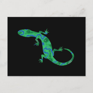 Carte Postale Green Gecko