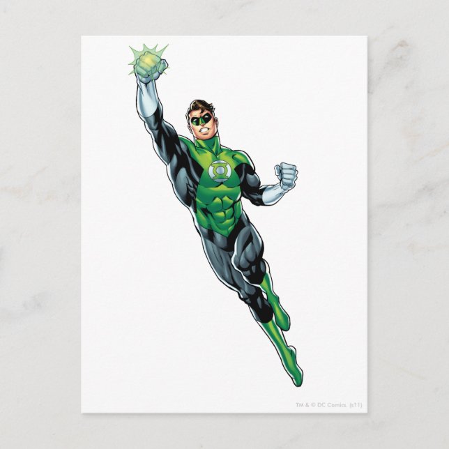 Carte Postale Green Lantern - Comic, Flying Up (Devant)