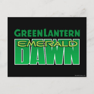 Carte Postale Green Lantern - Emerald Dawn Logo