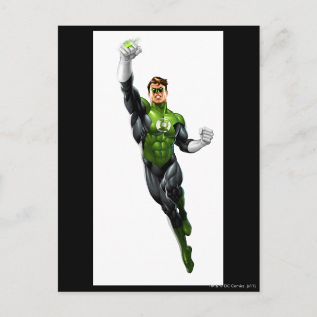 Carte Postale Green Lantern - Fully Rendered,  Flying Up (Devant)