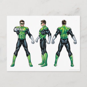 Carte Postale Green Lantern Three Views