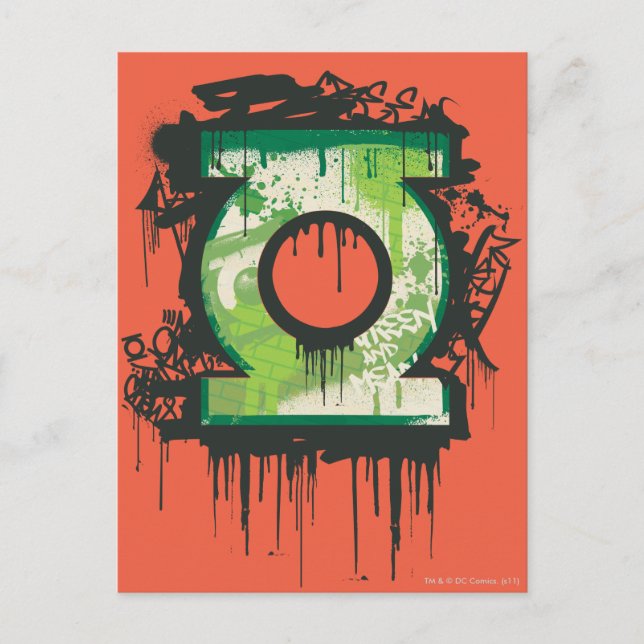 Carte Postale Green Lantern - Twisted Innocence Symbol (Devant)