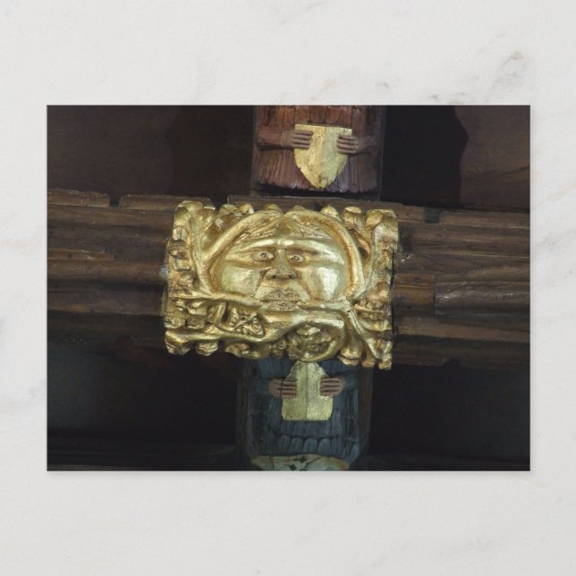 Carte postale Green Man - Lutterworth (Devant)