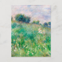 Green Meadow par Renoir Impressionniste Peinture