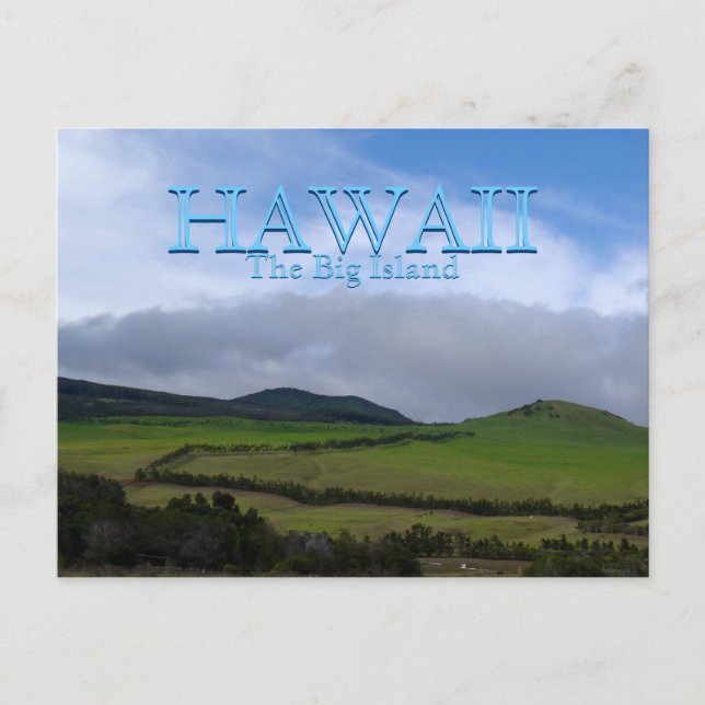 Carte Postale Green Mountain Farmlands d'Hawaii (Devant)