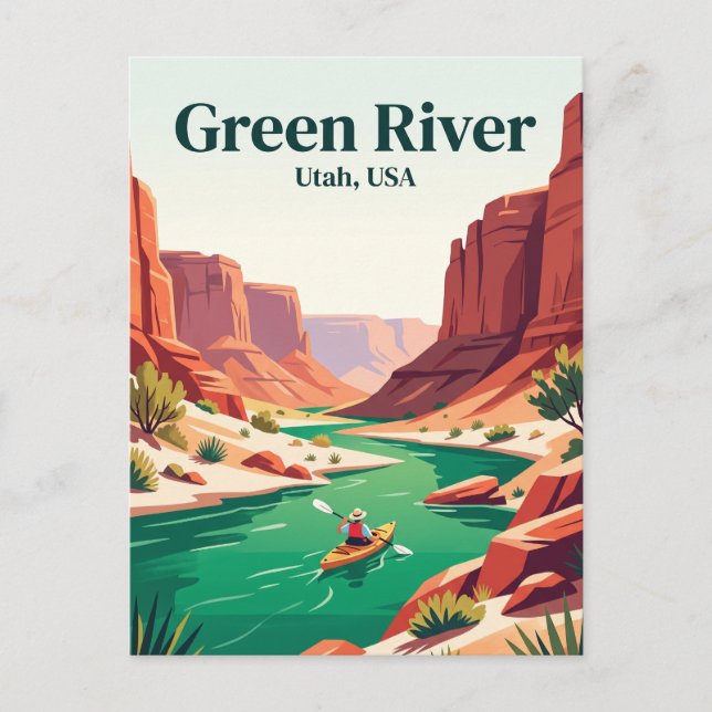 Carte Postale Green River Utah, États-Unis (Devant)