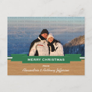 Carte postale Green Rustic Banner