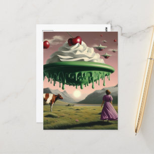 Carte Postale Green Surreal Sweet Treat