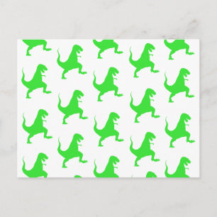 Carte Postale Green t-rex