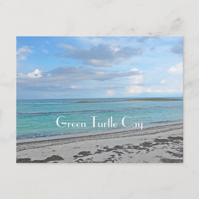 carte postale "GREEN TURTLE CAY / BAHAMAS/MER, SKY (Devant)