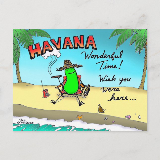 Carte postale Green Weenii "Havana Wondertime" (Devant)