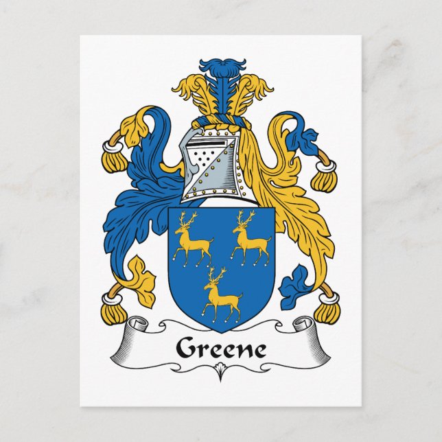 Carte Postale Greene Family Crest (Devant)
