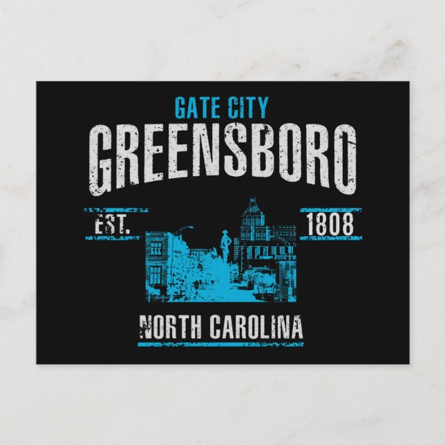 Carte Postale Greensboro (Devant)