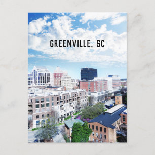Carte Postale Greenville Caroline du Sud Photo de voyage