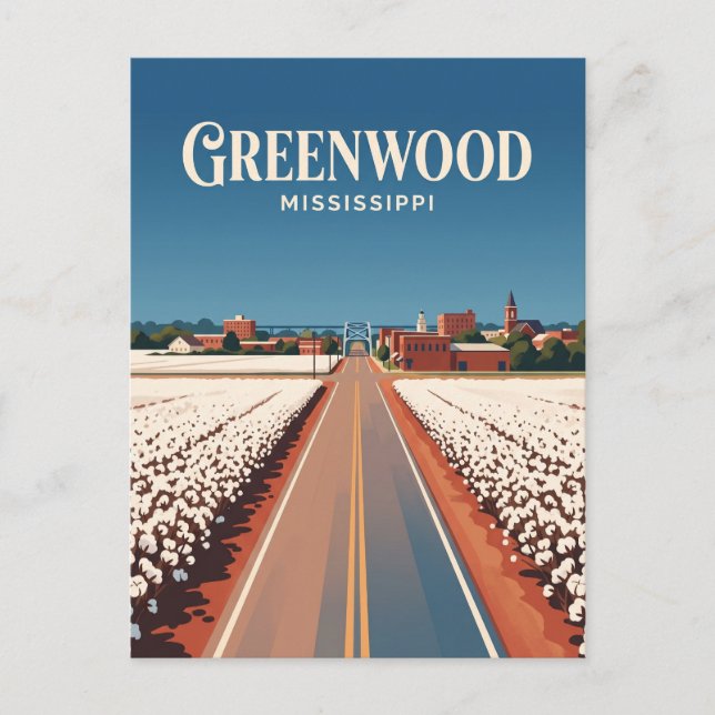 Carte Postale Greenwood Mississippi (Devant)
