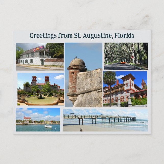Carte Postale Greeting from St. Augustine  Postcard (Devant)