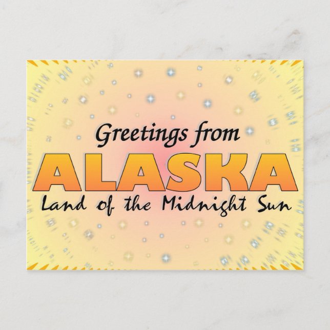 Carte Postale Greetings from Alaska (Devant)