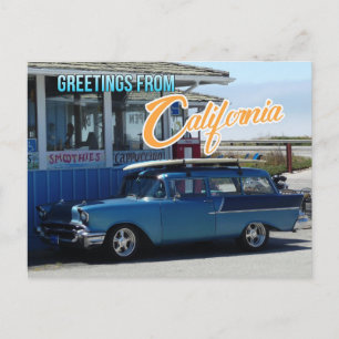 Carte Postale Greetings from California Travel Postcard