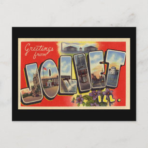 Carte Postale Greetings from Joliet Illinois
