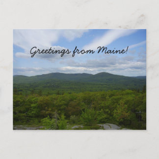 Carte Postale Greetings from Maine Postcard