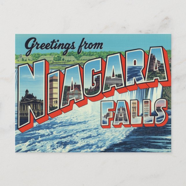 Carte Postale Greetings from Niagara Falls (Devant)