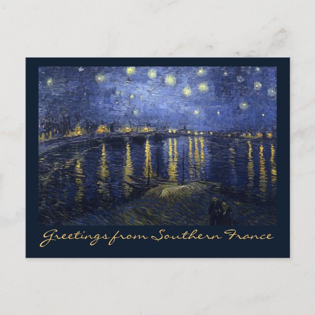 Carte Postale Greetings from Southern France (Devant)