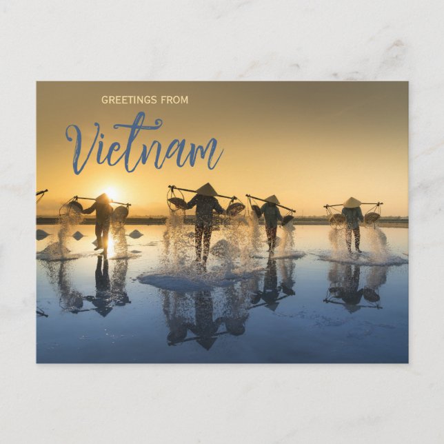 Carte Postale Greetings from Vietnam Postcard (Devant)