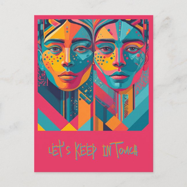 CARTE POSTALE " GREETINGS POSTCARD " (Devant)