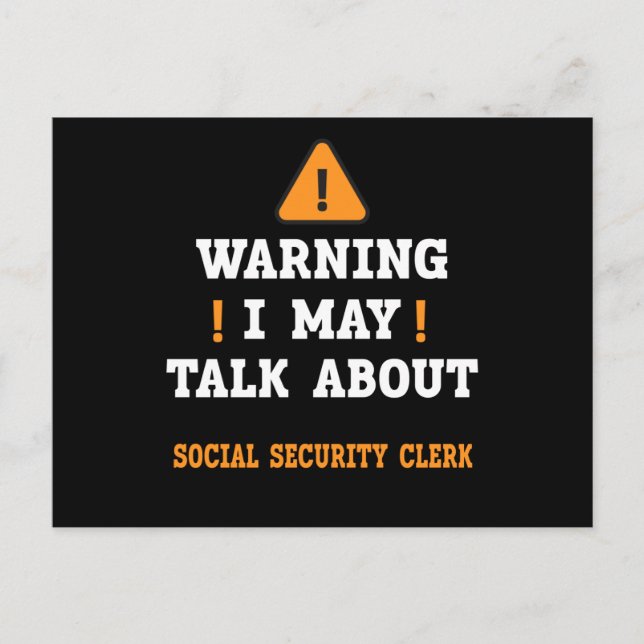 Carte Postale Greffier de la sécurité sociale (Devant)