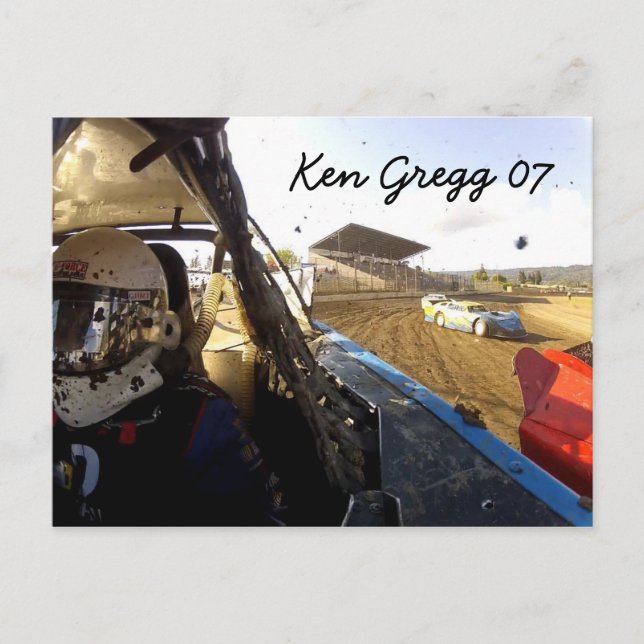 Carte Postale Gregg Racing Autograph card (Devant)