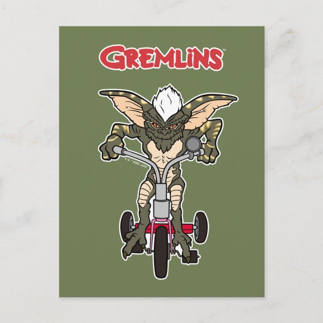 Carte Postale Gremlins | Stripe Riding Tricycle (Devant)
