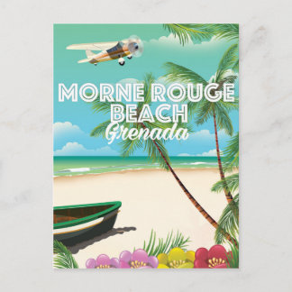 Carte Postale Grenada Morne Rouge Beach Affiche de voyage