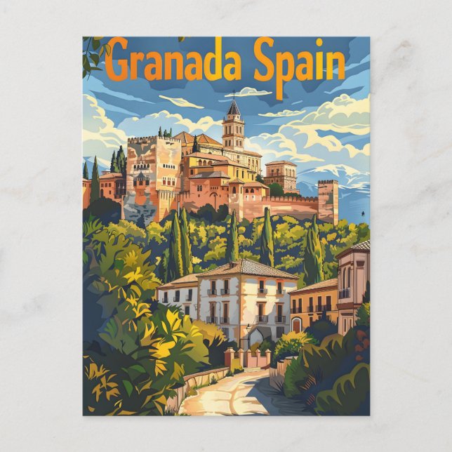 Carte Postale Grenade Espagne (Devant)