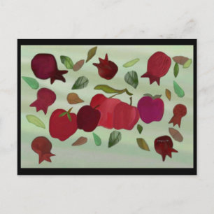 Carte Postale Grenades et pommes Année douce