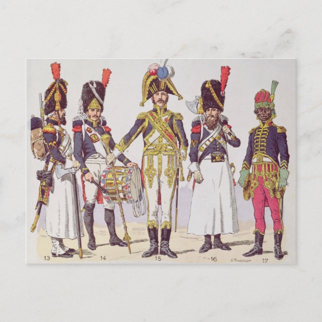 Carte Postale Grenadier Guards du Premier Empire (Devant)