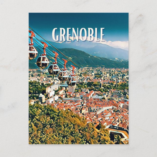 Carte Postale Grenoble Photo Vintage  (Devant)