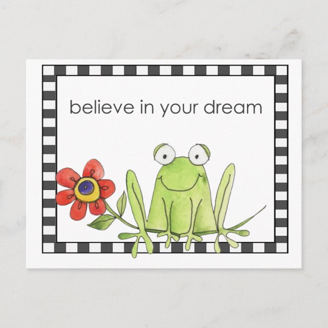 Carte Postale Grenouille (Devant)